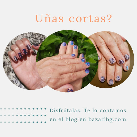 Uñas cortas coquetas y atrevidas