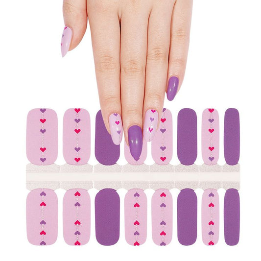 Corazones Morado